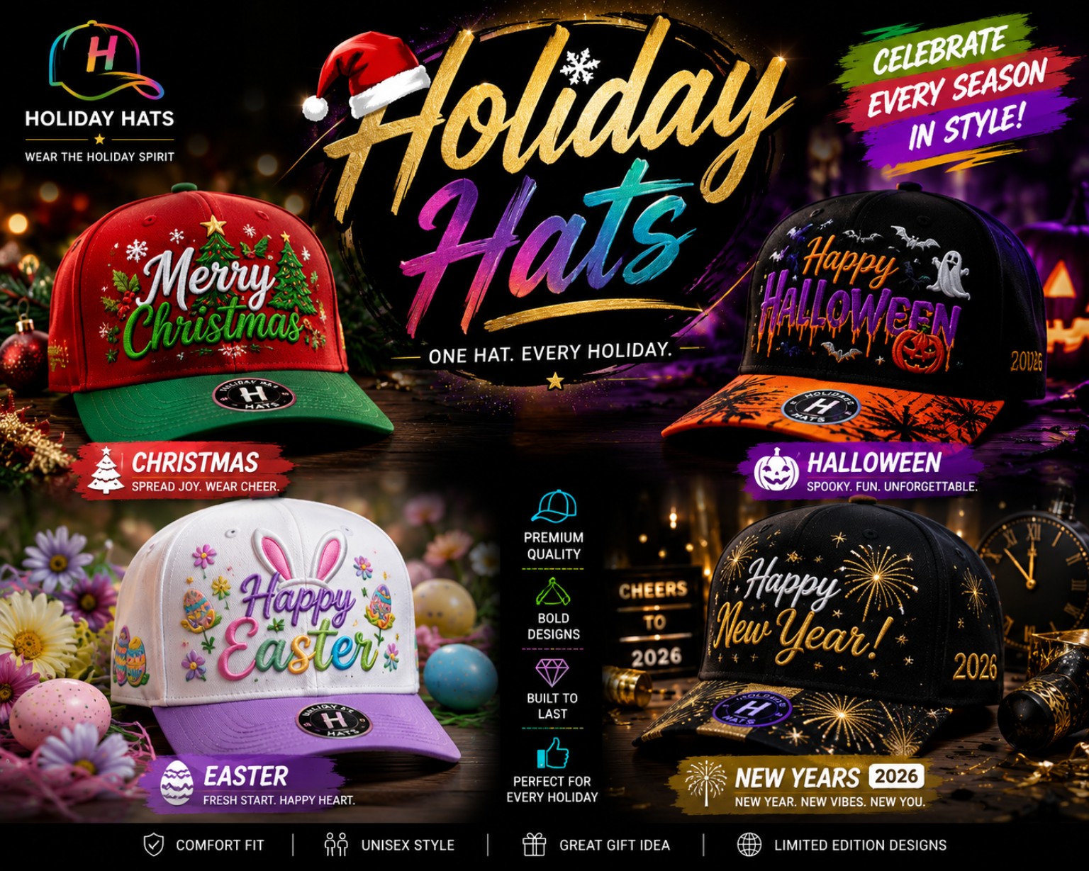 Hat mock-up designs